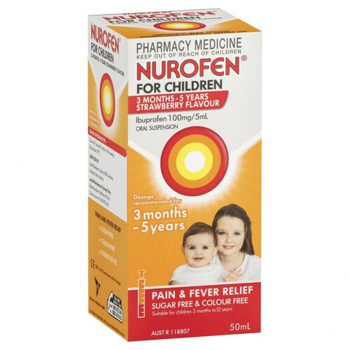 Nurofen for Children 3 Months+ Strawberry 50ml (S2)