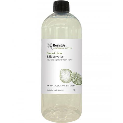 Bosistos Hand Wash Desert Lime & Eucalyptus Refill 1L
