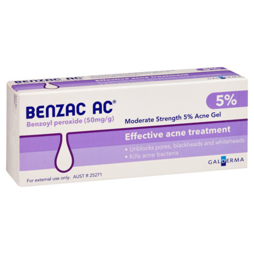 Benzac AC Moderate Strength 5% Acne Gel 60g