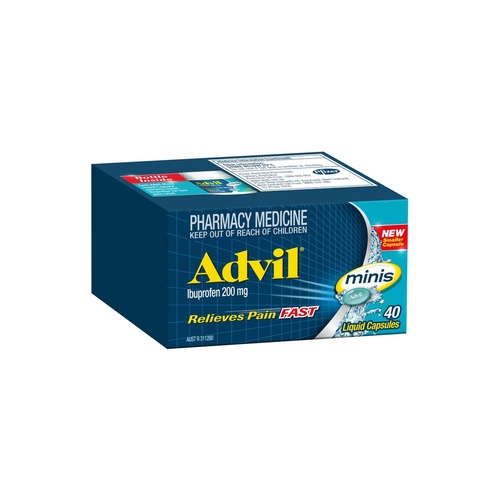 Advil Mini Liquid Capsules 200mg 40 caps (S2)