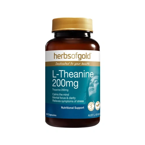 Herbs of Gold L-Theanine 200mg 30 Capsules