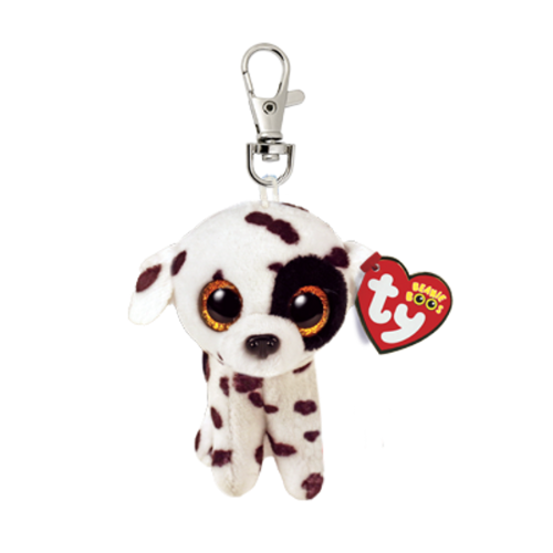 Ty Beanie Boos Clip Luther Dog Spotted 