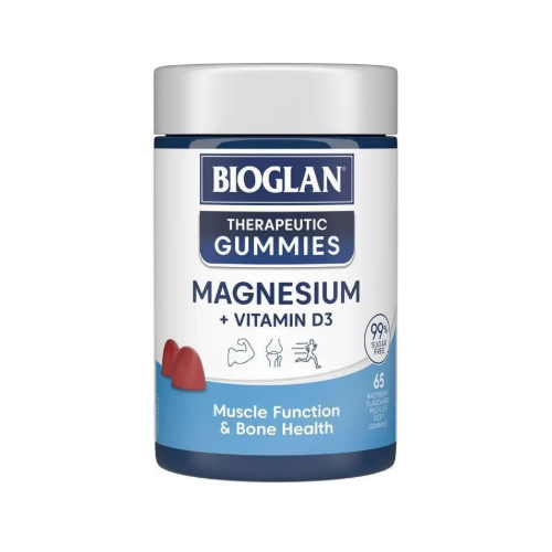 Bioglan Therapeutic Gummies Magnesium + Vitamin D3 65s