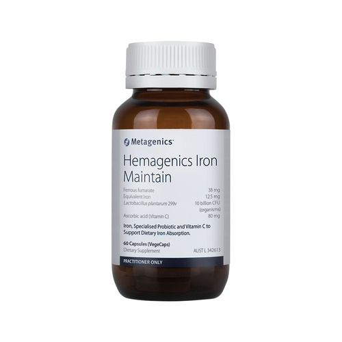 Metagenics Hemagenics Iron Maintain 60 Capsules