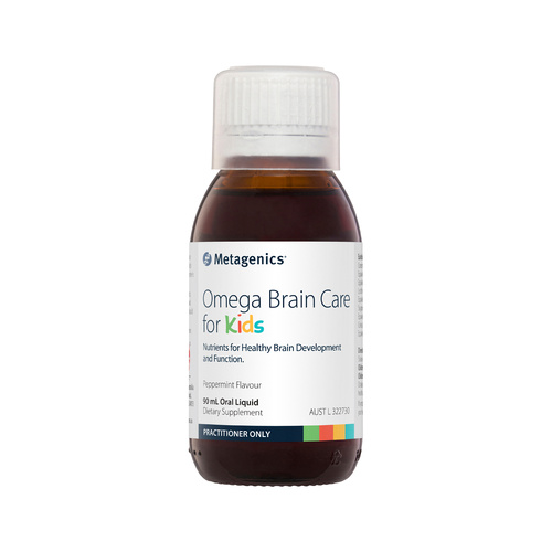 Metagenics Kids Omega Brain Care for Kids Peppermint Oral Liquid 90ml