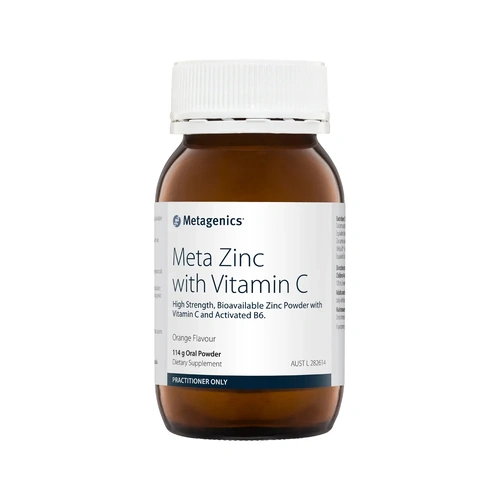 Metagenics Meta Zinc with Vitamin C Orange Oral Powder 114g