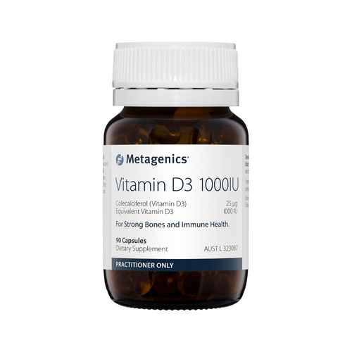Metagenics Vitamin D3 1000IU 90 Capsules