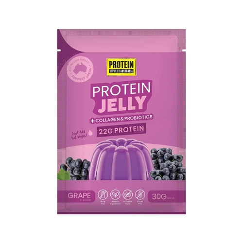 Protein Supplies Australia Protein Jelly Grape 30g x 12 Sachets