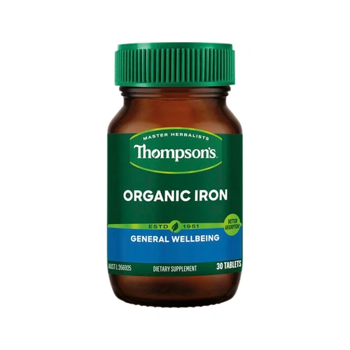 Thompson's Organic Iron 30 Tablets
