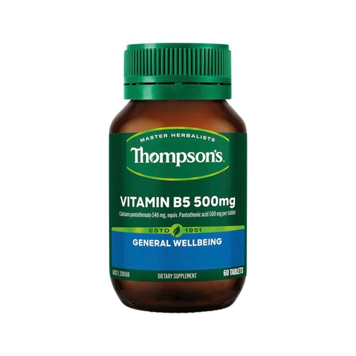 Thompson's Vitamin B5 500mg 60 Tablets